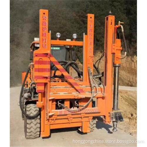 Wheel hydraulic drilling All-in-one machine